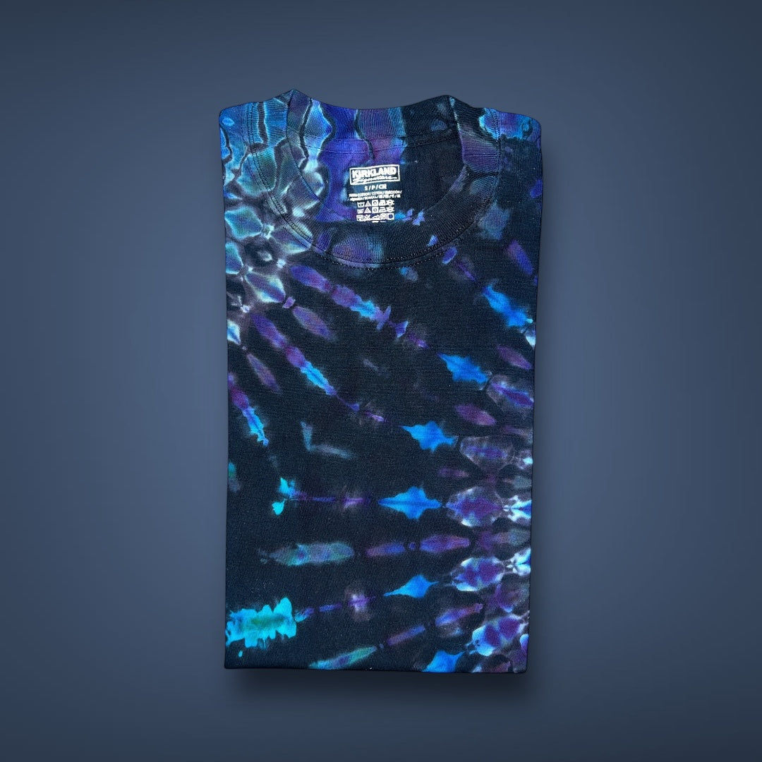 Arctic Freeze Stained Glass Reverse Dye - Adult Small Short Sleeve T-Shirt