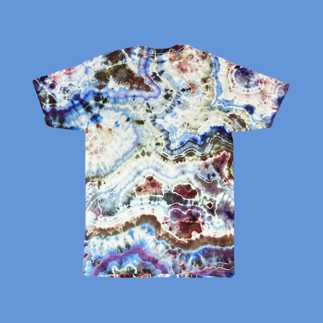 Misty Rose and Lavender Geode – Adult Medium Short Sleeve T-Shirt