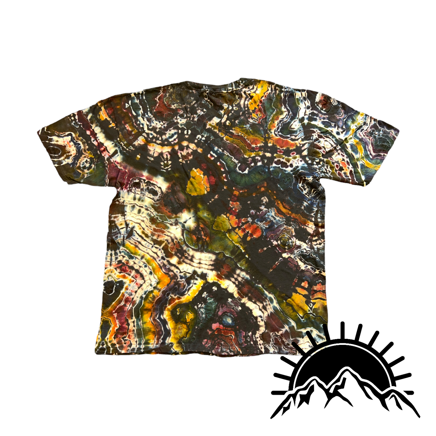 Reverse Dyed Geode with Earthy Tones Unisex XXL
