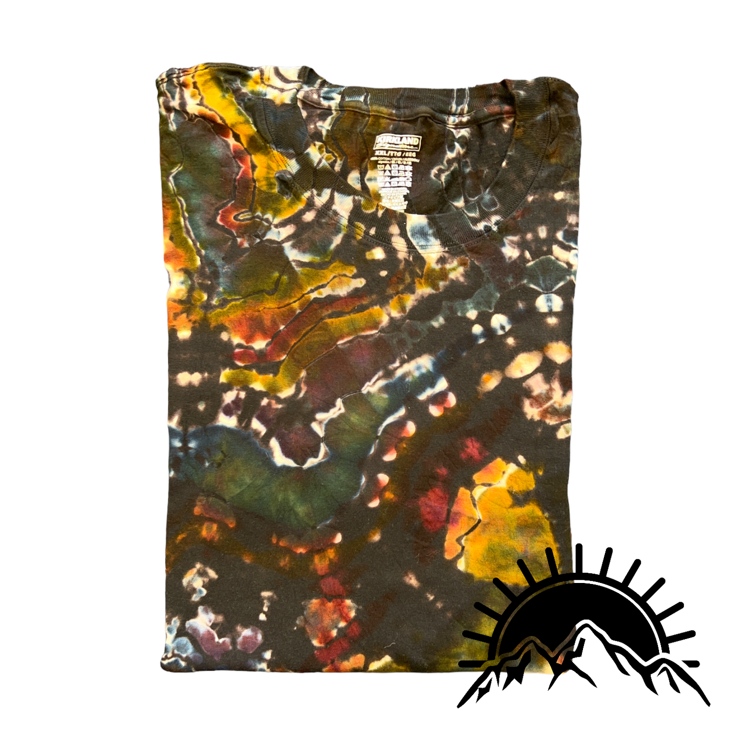 Reverse Dyed Geode with Earthy Tones Unisex XXL