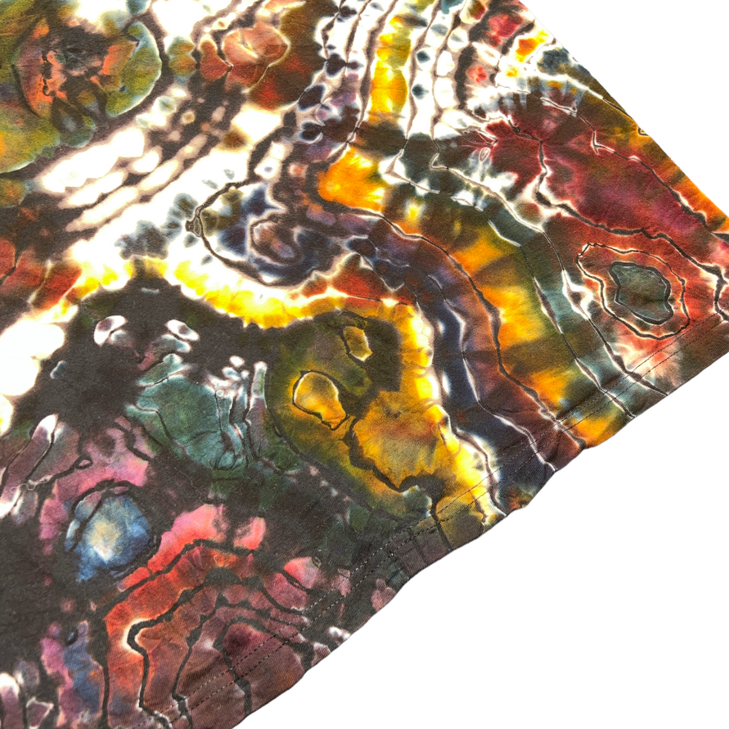 Reverse Dyed Geode with Earthy Tones Unisex XXL
