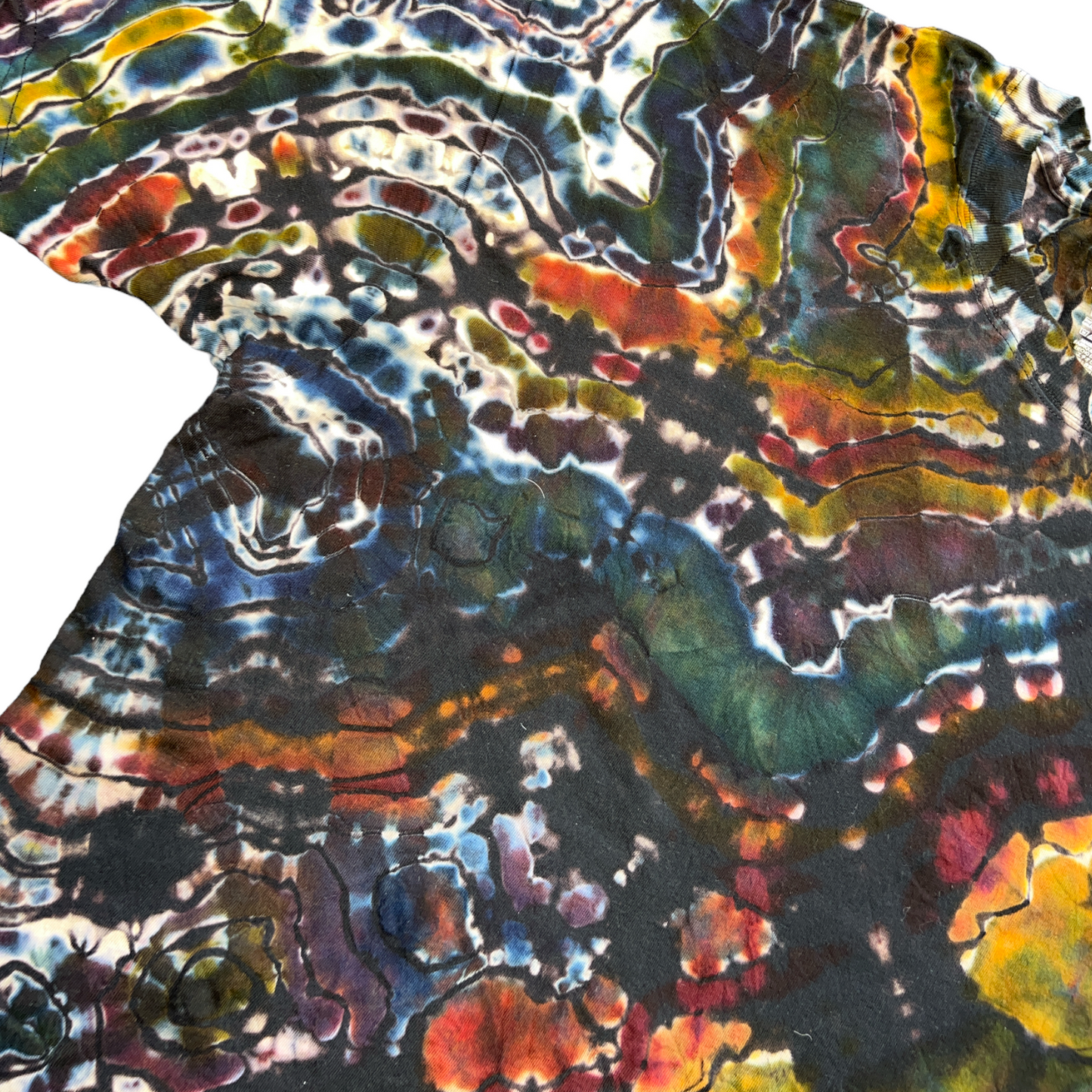 Reverse Dyed Geode with Earthy Tones Unisex XXL