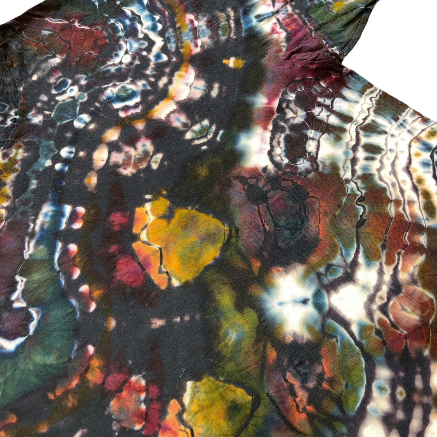 Reverse Dyed Geode with Earthy Tones Unisex XXL