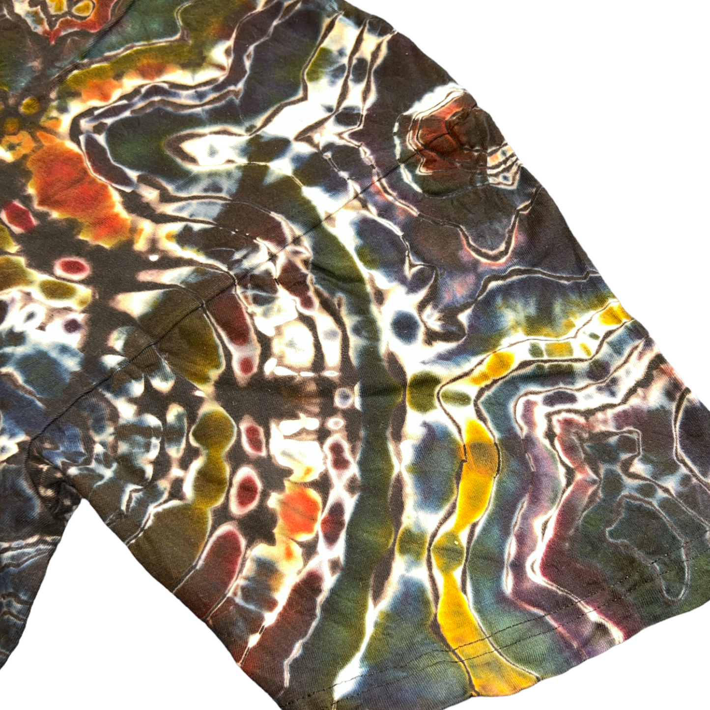 Reverse Dyed Geode with Earthy Tones Unisex XXL