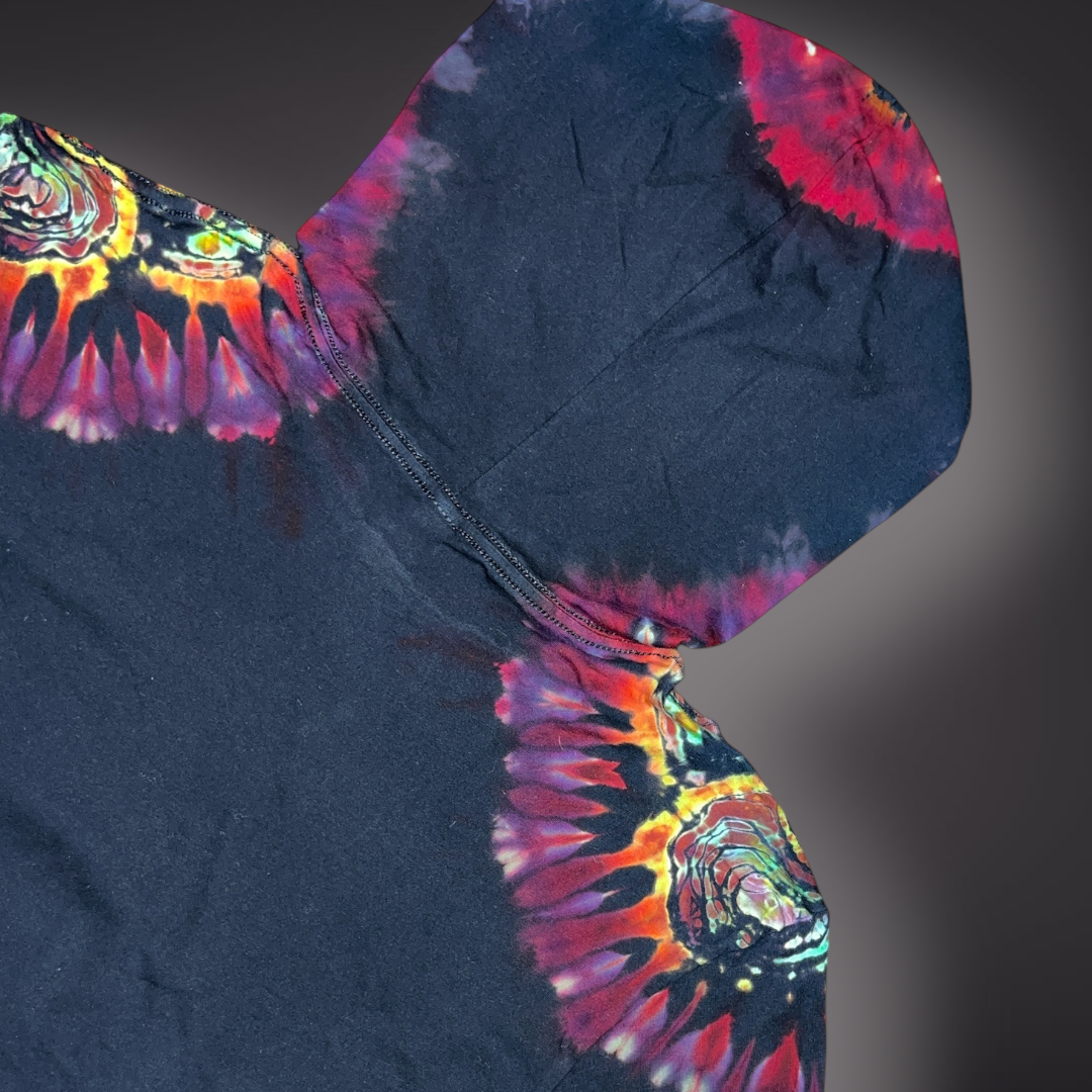 Adult XLarge - Hooded Long Sleeve Reverse Tribal - Northern Lights