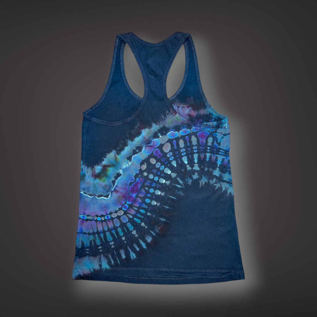 Women's Small - Banded Reverse Dye Racerback Tank