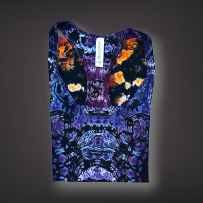 Women's Medium - Tribal Reverse Dye Racerback Tank - Pacific Sunset