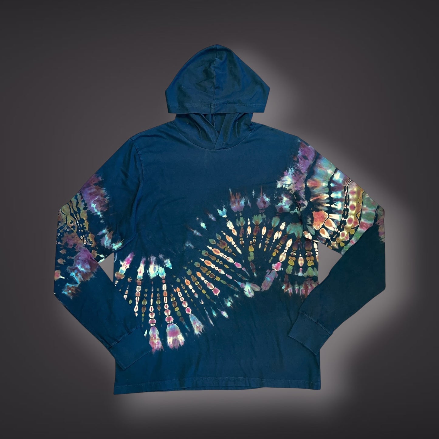 Adult 2XLarge - Banded Hooded Long Sleeve Reverse - Wild Roses