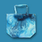 "Icy" Watercolor Canvas Bag