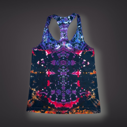 Women's Medium - Tribal Reverse Dye Racerback Tank - Pacific Sunset