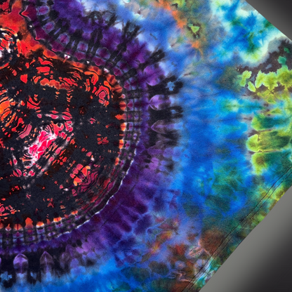 Adult XXLarge - Tribal Reverse Dye Tank - Dark Rainbow
