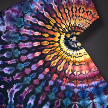 Adult Large - Spring Showers Short Sleeve Stained Glass Reverse