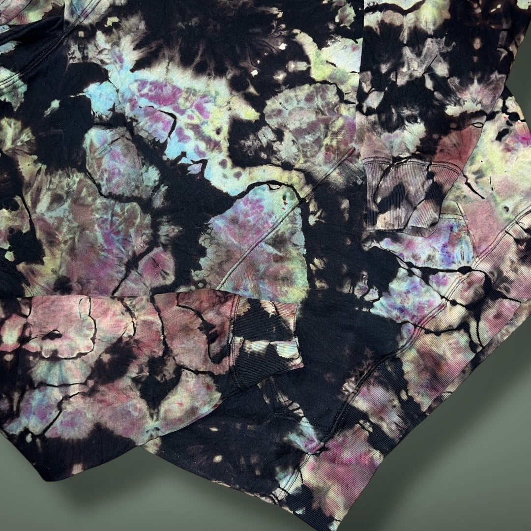 Marbled Iridescent Reverse Geode Hoodie - Adult Medium