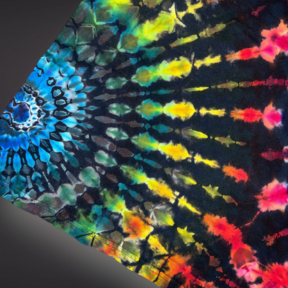 Adult XLarge - Stained Glass Reverse Dye Tank - Dark Rainbow