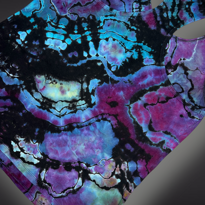 Women's 2XLarge - Geode Reverse Dye Racerback Tank - Abalone Shell