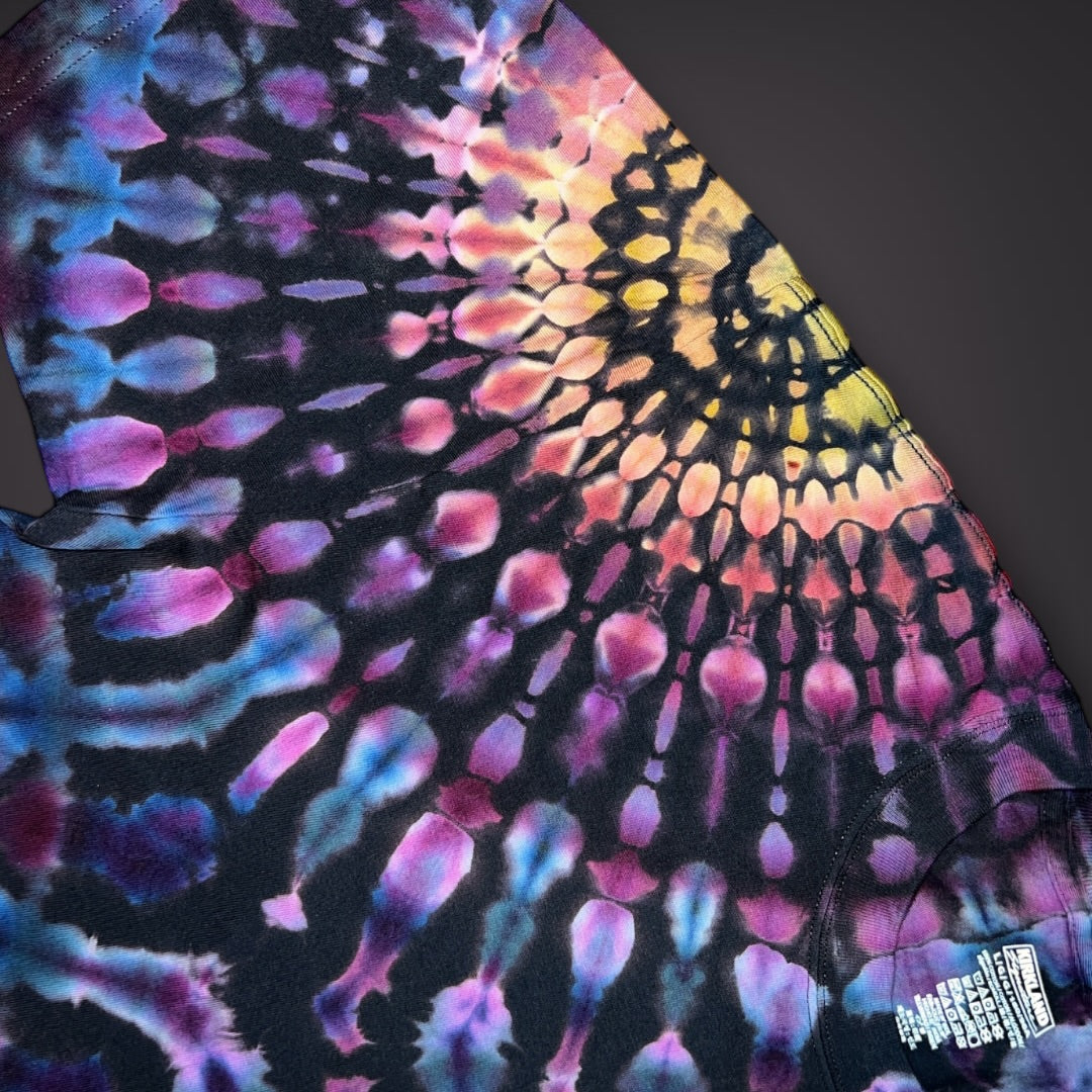 Adult Large - Spring Showers Short Sleeve Stained Glass Reverse