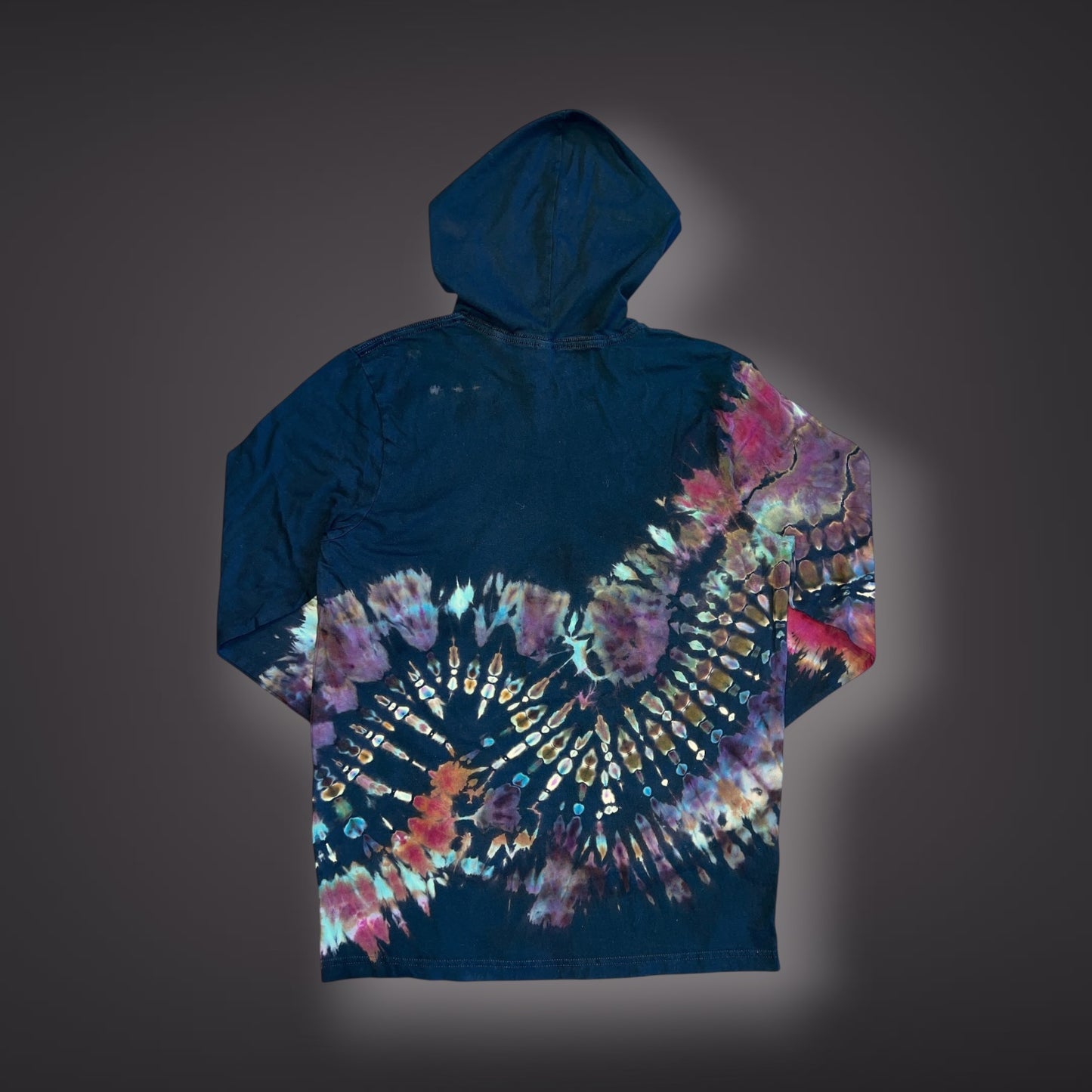 Adult Medium - Banded Hooded Long Sleeve Reverse - Wild Roses