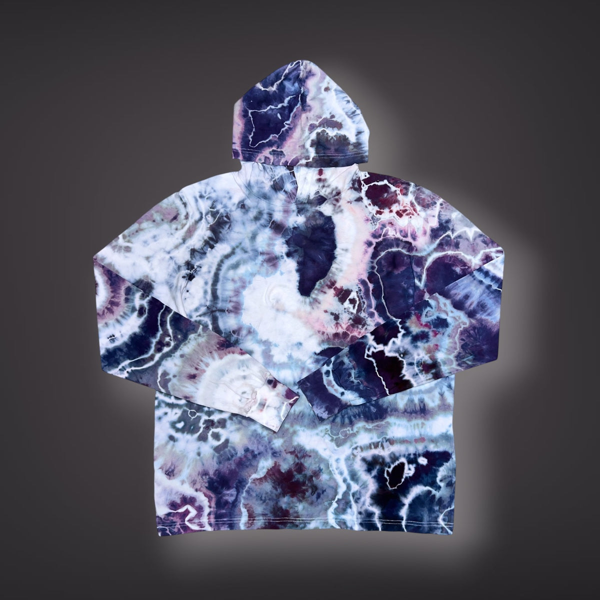 Adult 2XLarge - Hooded Long Sleeve Shirt - Purple Amethyst
