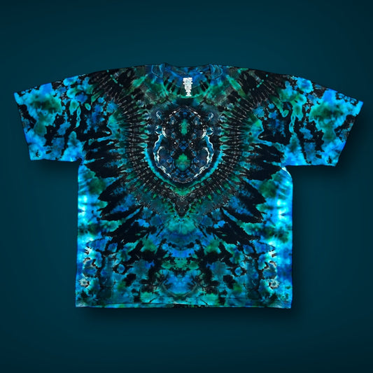 Reverse Dyed Short-Sleeved T-Shirt - Some Symmetry Yo! - Adult 3XL