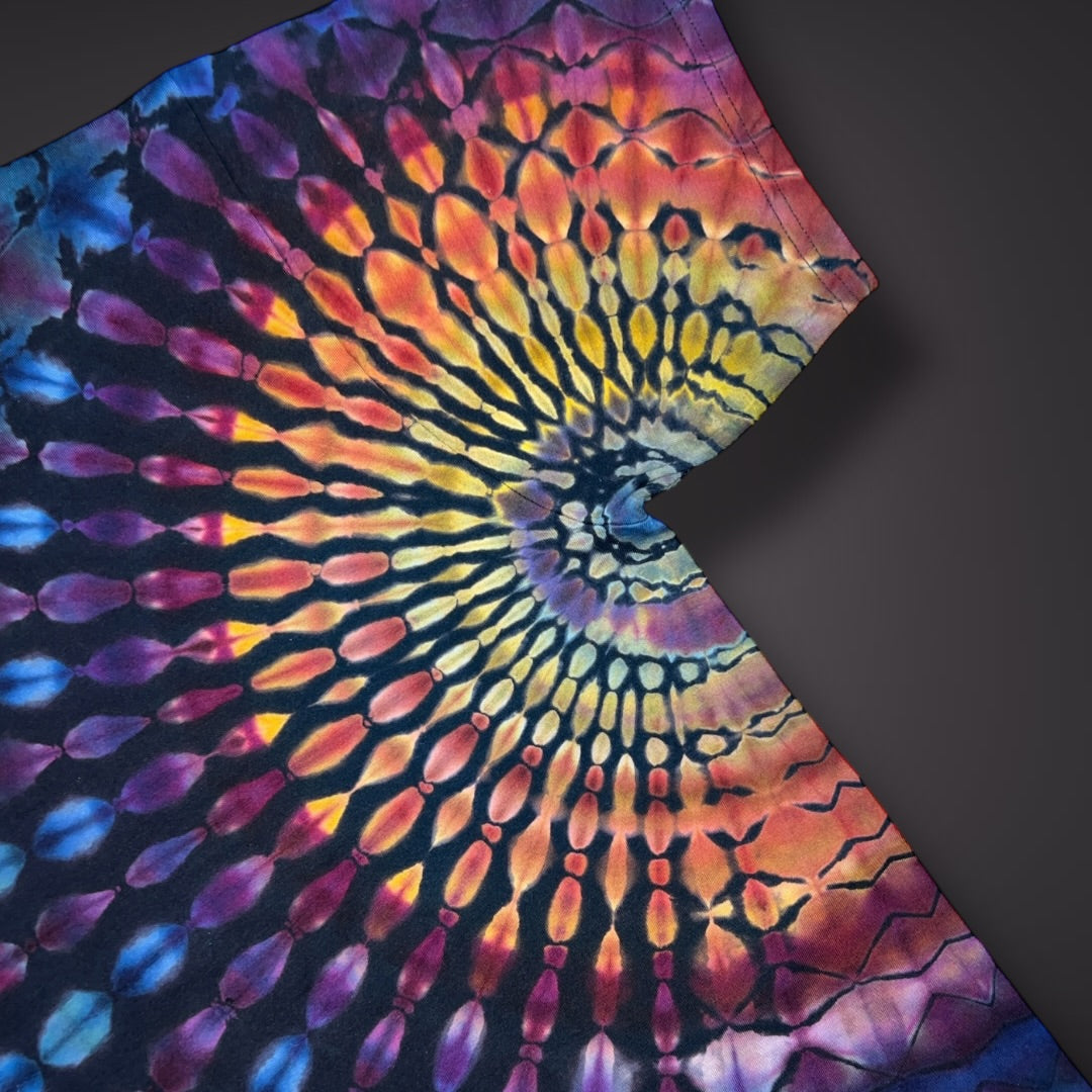 Adult XLarge - Spring Showers Short Sleeve Stained Glass Reverse