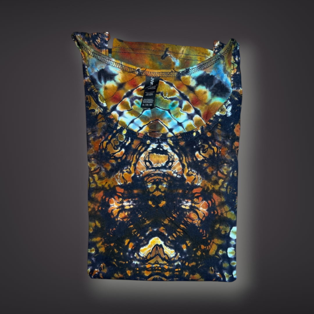 Adult XLarge - Tribal Reverse Dye Tank - Fall Tones