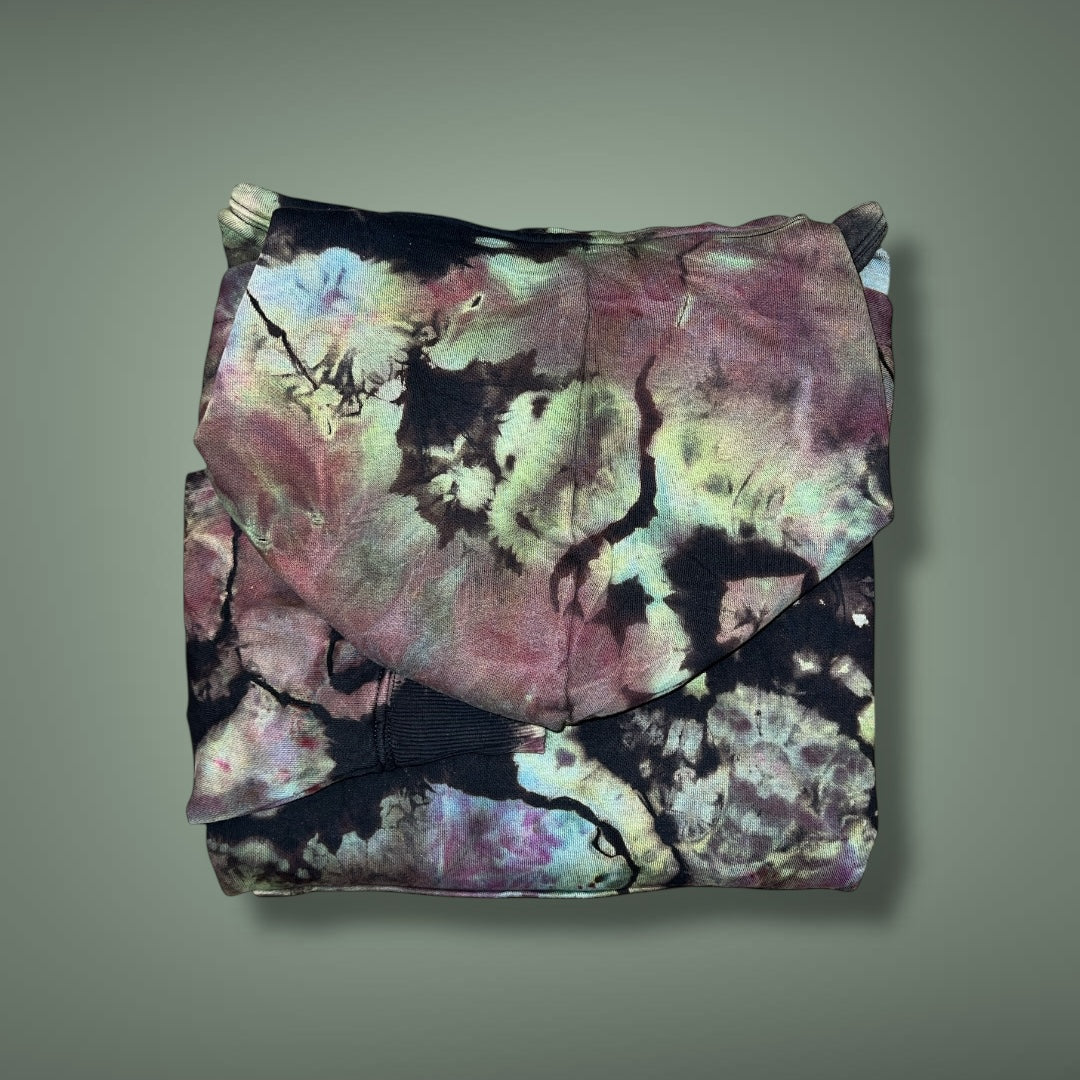 Marbled Iridescent Reverse Geode Hoodie - Adult Medium