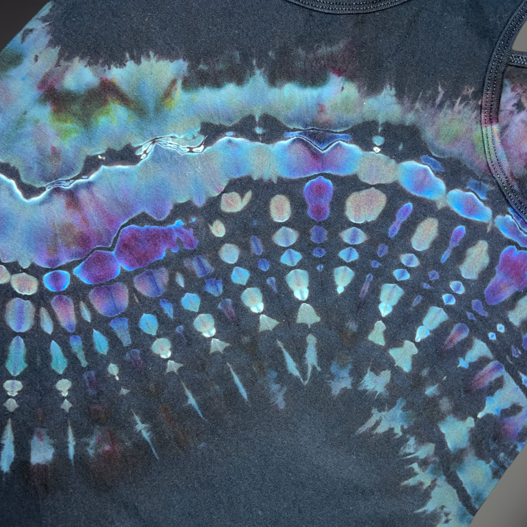 Women's Small - Banded Reverse Dye Racerback Tank