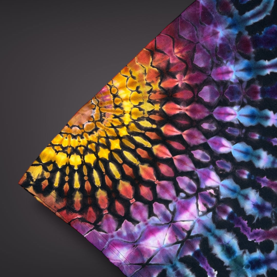 Adult Large - Spring Showers Short Sleeve Stained Glass Reverse