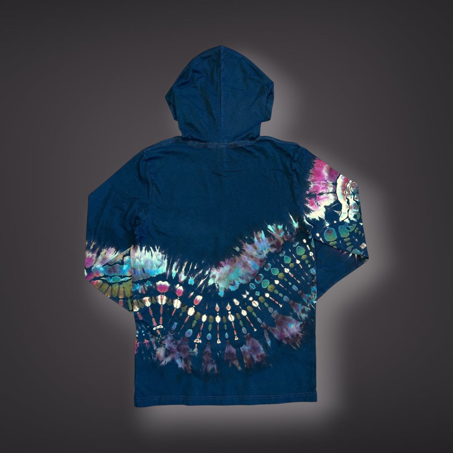 Adult Small - Banded Hooded Long Sleeve Reverse - Wild Roses