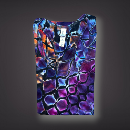 Women's Medium - Stained Glass Reverse Dye Racerback Tank - My Favorite Colorset Ever!