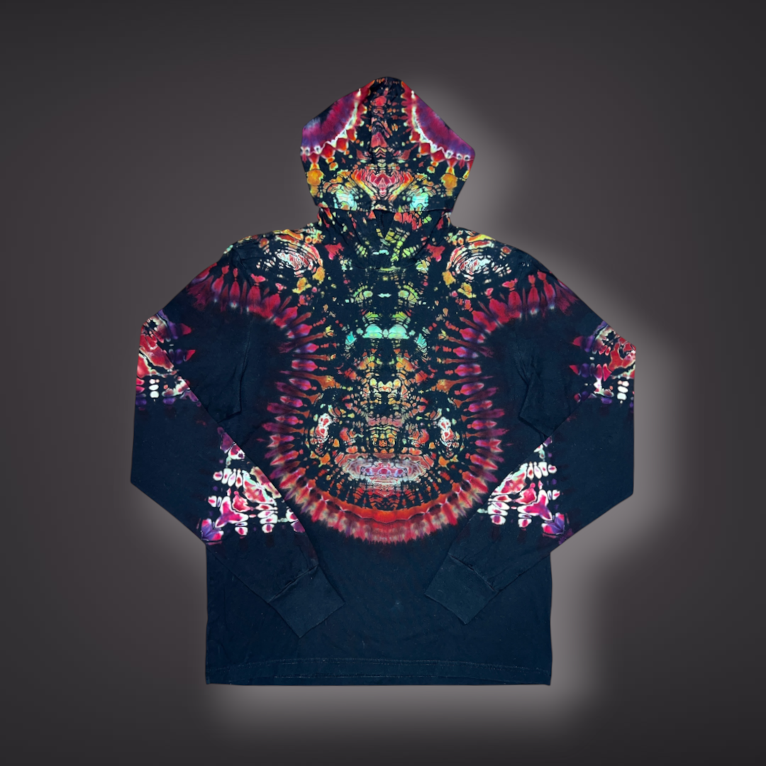 Adult XLarge - Hooded Long Sleeve Reverse Tribal - Northern Lights