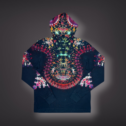 Adult XLarge - Hooded Long Sleeve Reverse Tribal - Northern Lights
