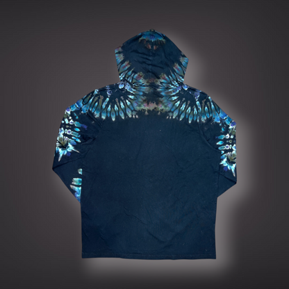 Adult XXLarge - Hooded Long Sleeve Reverse Tribal - Mystic Lake