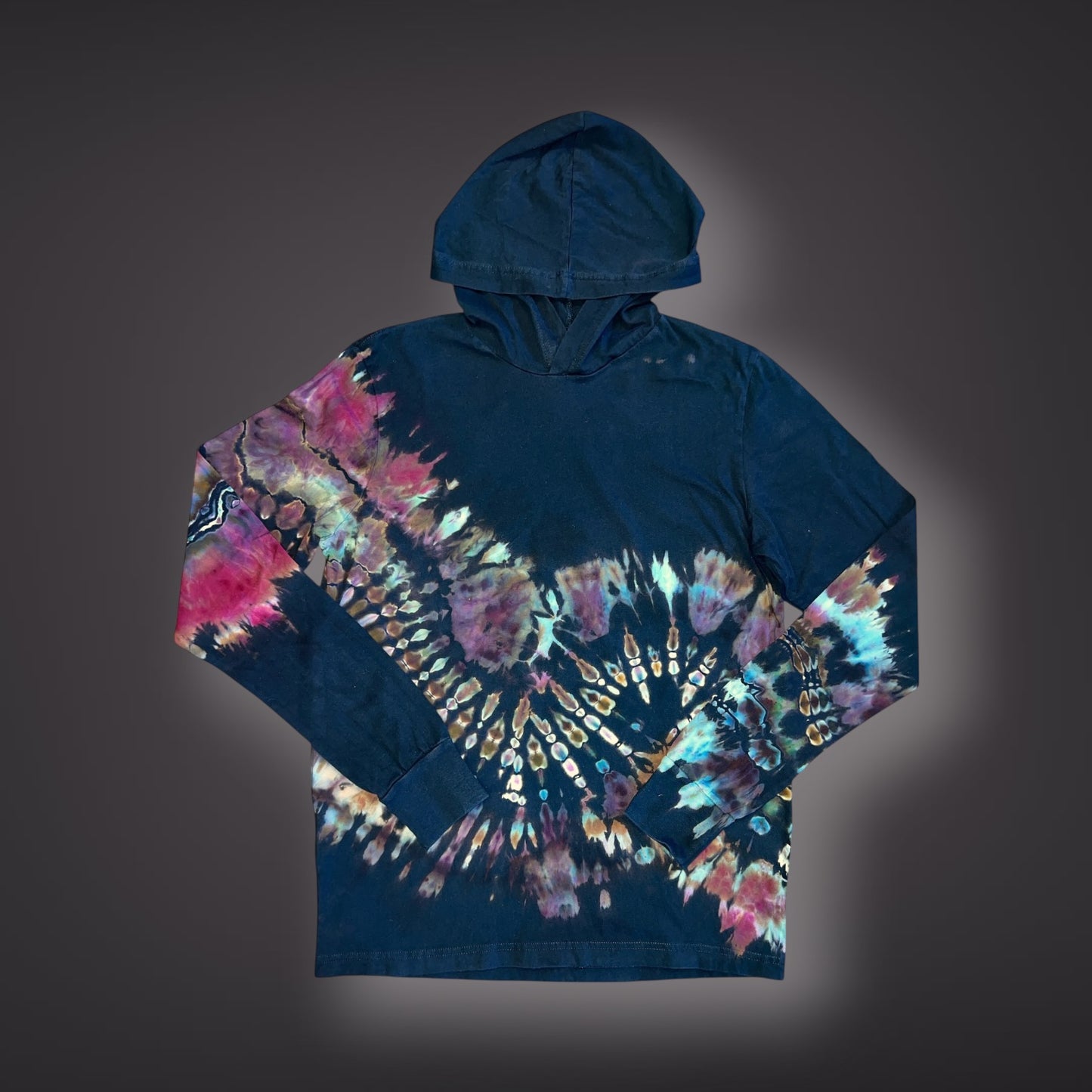 Adult Medium - Banded Hooded Long Sleeve Reverse - Wild Roses