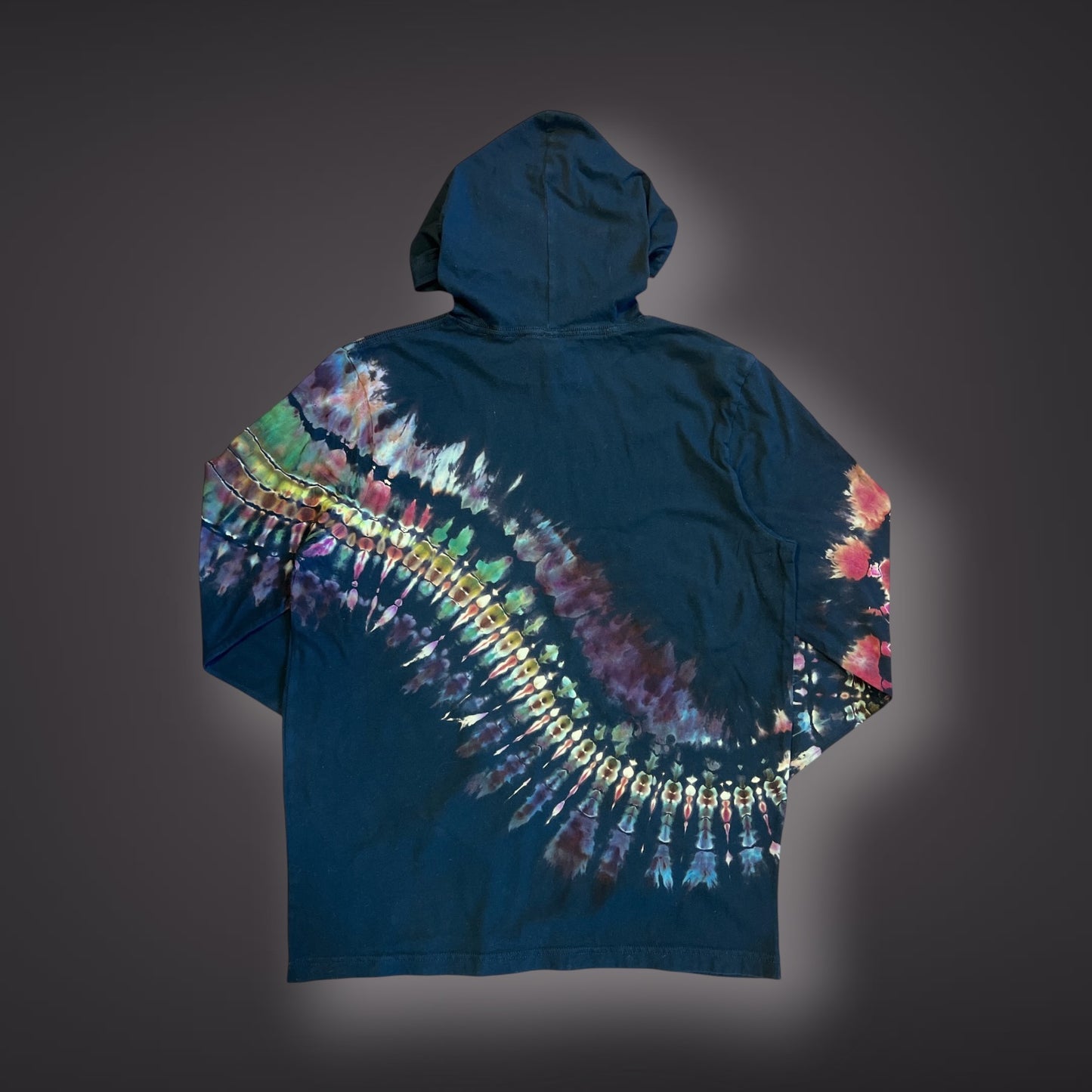 Adult Large - Banded Hooded Long Sleeve Reverse - Wild Roses