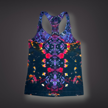 Women's Small - Tribal Reverse Dye Racerback Tank - Pacific Sunset