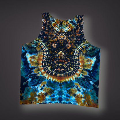 Adult XLarge - Tribal Reverse Dye Tank - Fall Tones