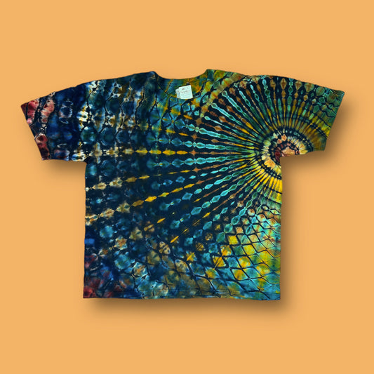 Reversed Mandala and Honeycomb T-Shirt Unisex 3XL