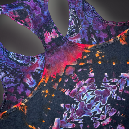 Women's Large - Tribal Reverse Dye Racerback Tank - Pacific Sunset