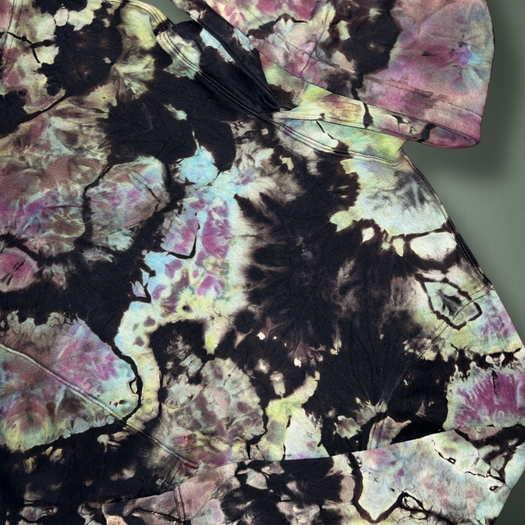 Marbled Iridescent Reverse Geode Hoodie - Adult Medium