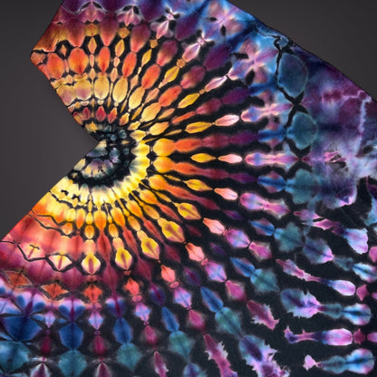 Adult Large - Spring Showers Short Sleeve Stained Glass Reverse