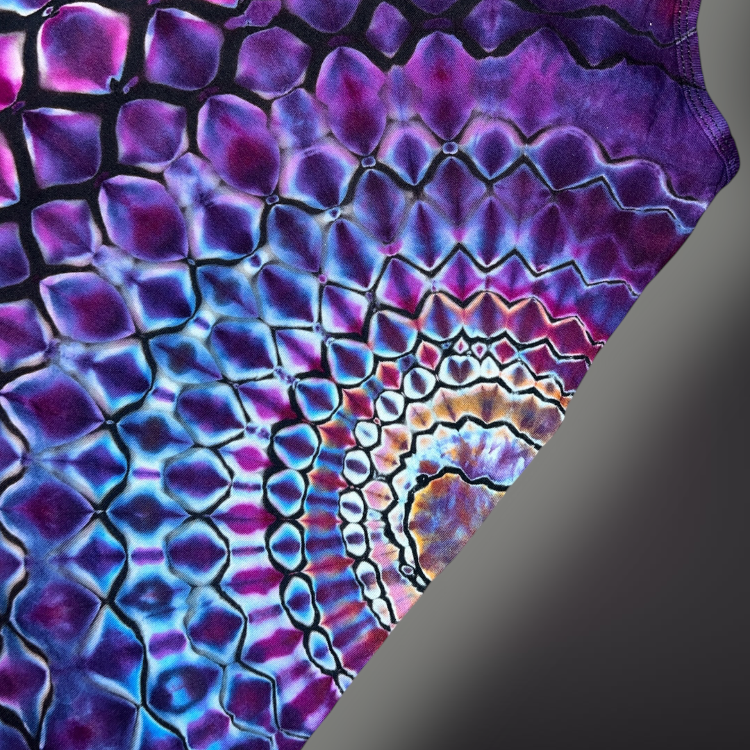 Women's Medium - Stained Glass Reverse Dye Racerback Tank - My Favorite Colorset Ever!
