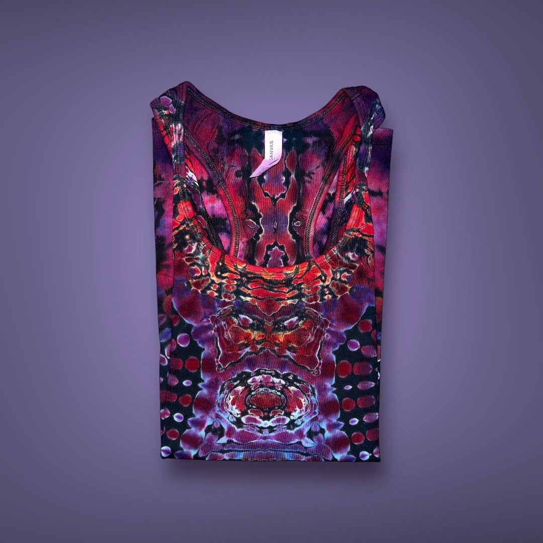 Reverse Tribal Tank Wild Geranium - Women’s 2XL