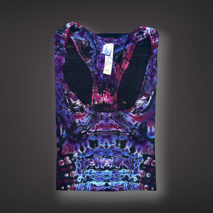 Women's Large - Tribal Reverse Dye Racerback Tank - Pacific Sunset