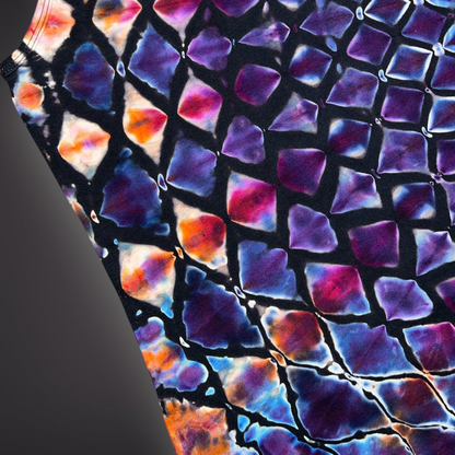 Women's Large - Stained Glass Reverse Dye Racerback Tank - My Favorite Colorset Ever!