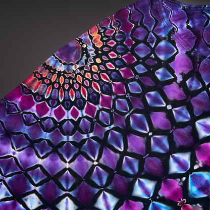 Women's XLarge - Stained Glass Reverse Dye Racerback Tank - My Favorite Colorset Ever!