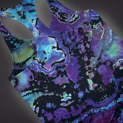 Women's Medium - Geode Reverse Dye Racerback Tank - Abalone Shell