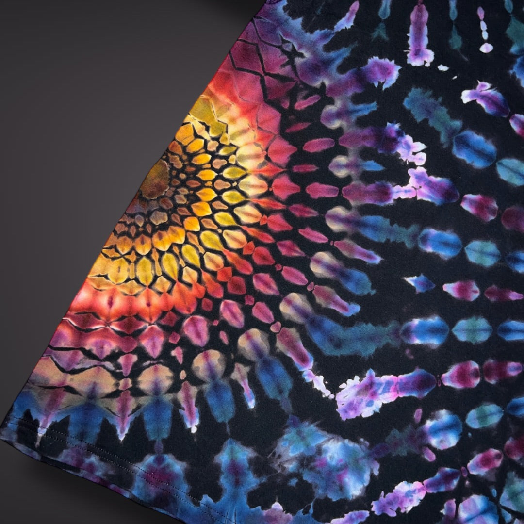 Adult XLarge - Spring Showers Short Sleeve Stained Glass Reverse