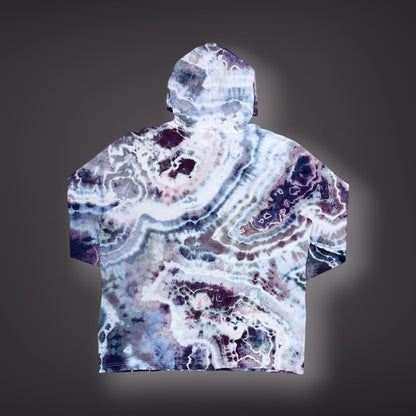 Adult 2XLarge - Hooded Long Sleeve Shirt - Purple Amethyst