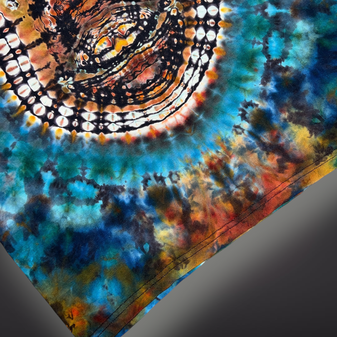 Adult Medium - Tribal Reverse Dye Tank - Fall Tones